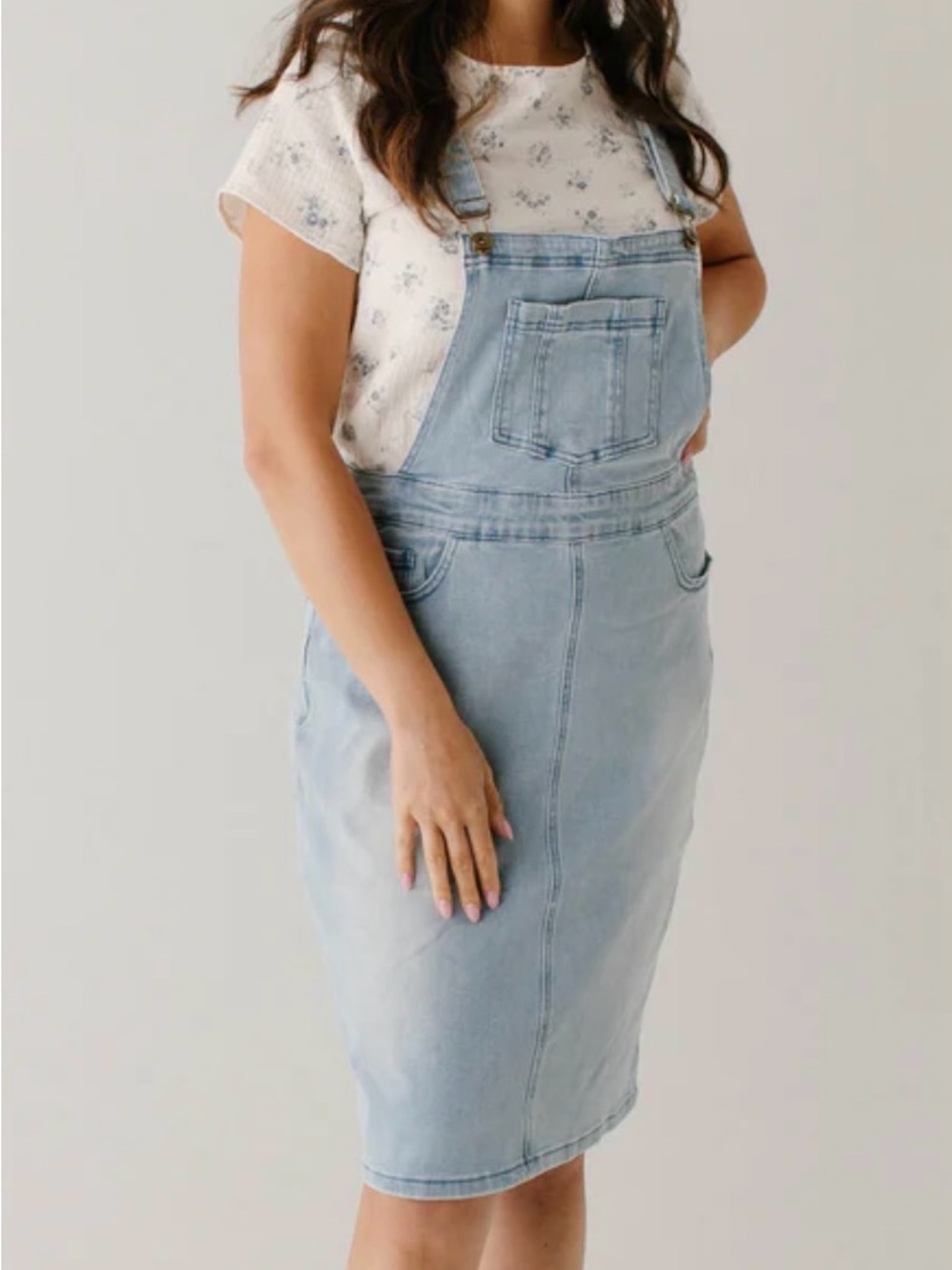 Main Street Exchange Emerson Denim Skirt Overalls